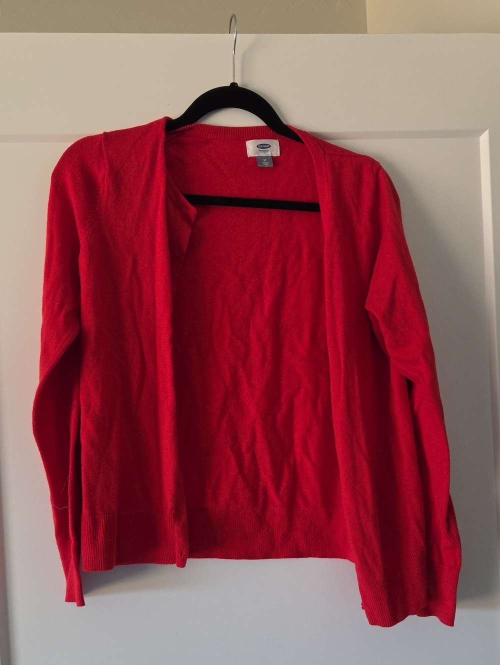 Old Navy Bright Red Button Women's Cardigan